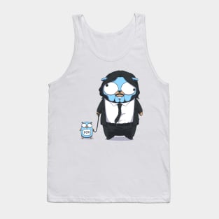 Golang Gopher Go Wick with Dog Tank Top